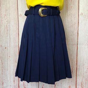 Vintage Rafferty Pleated Skirt w/ Belt